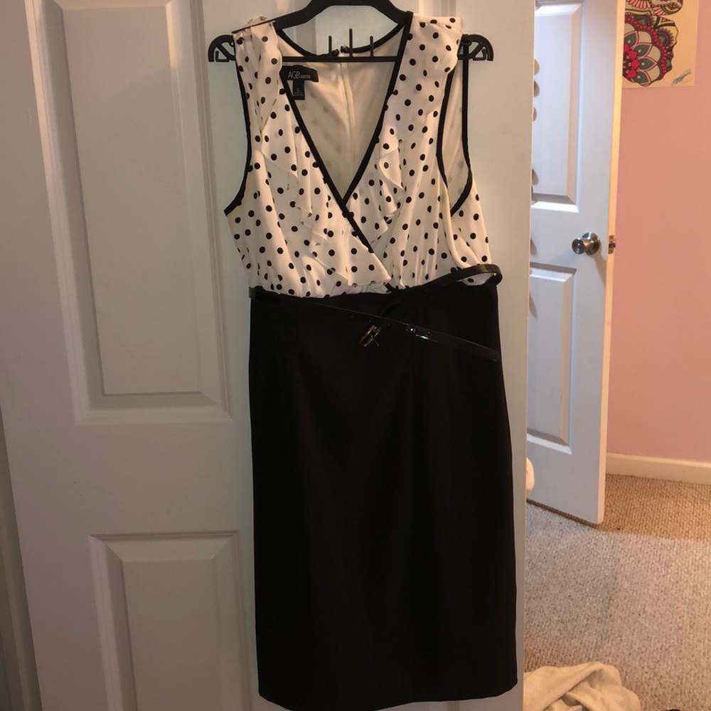 Black/White Formal Dress